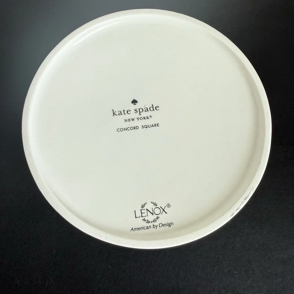 Kate Spade New York‎ Concord Square Lenox Canister Black And White Stripped